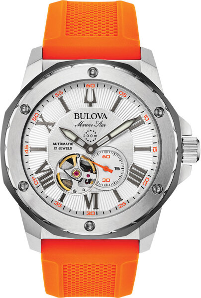 Herrklocka Marine Star dykarklocka rostfritt stål silikon - Bulova Modell: 98A226