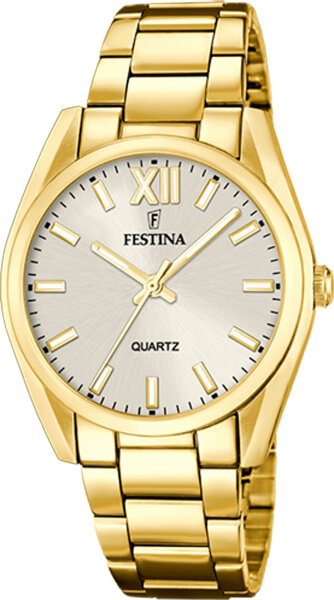 Damklocka rostfritt stål PVD gulguld - Festina Modell: 20640_1