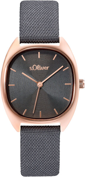 Damklocka rostfritt stål textilband - s.Oliver Modell: 2033503
