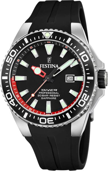 Herrklocka med gummiarmband - Festina Modell: 20664_3
