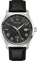 Herrklocka, datum, läderband - Bulova Modell: 96B387