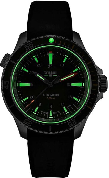 Herrklocka P67 Diver Automatic Green Serie: Diver Collection - Traser Modell: 110326