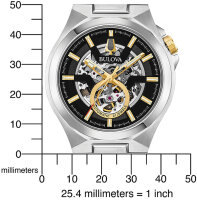 Herrklocka skelettklocka Automatic Maquina - Bulova...
