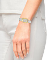 Damklocka med rektangulärt boett i rostfritt stål - s.Oliver Modell: 2035438