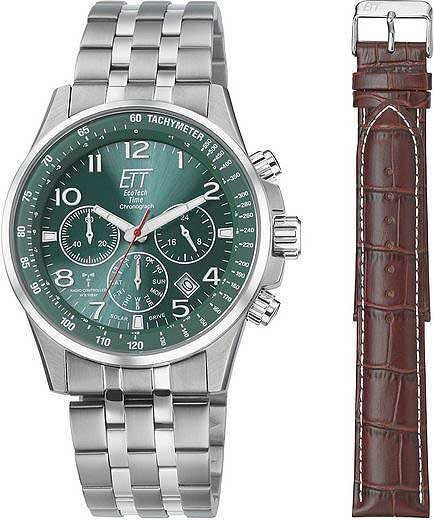 Herrklocka med radiostyrt solurverk - Eco Tech Time Modell: EGS-11611-82MS