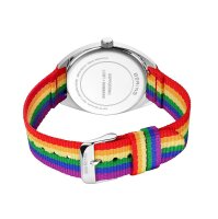 Dam- och herrklocka med färgglatt textilarmband inkluderat - Bering Modell: 127220-40-000