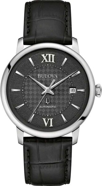 Herrklocka, datum, läderband - Bulova Modell: 96B441