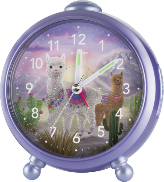 Livi & Pedro barnväckarklocka med alpackor - Atrium Modell: A932-8
