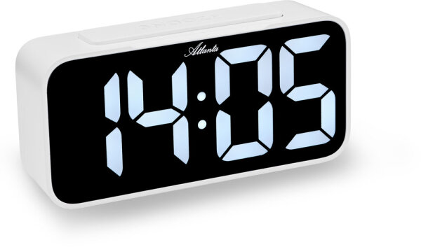Nätväckarklocka vit - Atlanta Modell: 2604/0