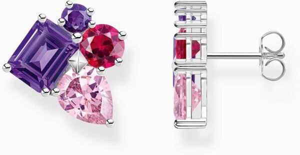 Stiftörhängen med 4 detaljerade zirkoniastenar - Thomas Sabo Modell: H2275-477-7