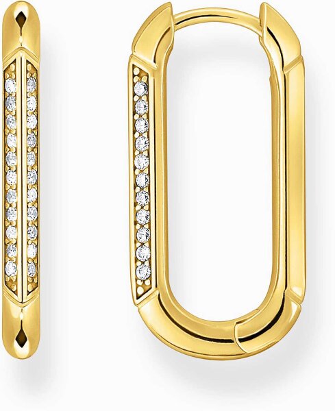 Ovala creoler med ankarlås och stenar - Thomas Sabo Modell: CR674-414-14