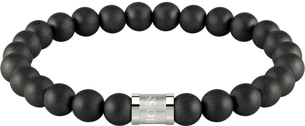 Boss Jewelry 1580042M - BEADS FOR HIM herrarmband av onyxstenar