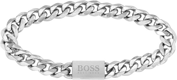Boss Jewelry 1580144M - CHAIN FOR HIM armband av rostfritt stål - silver