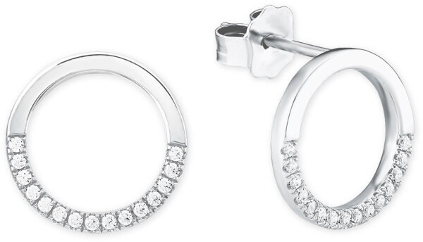 Runda stiftörhängen med stenar – s.Oliver Jewelry Modell: 2018676