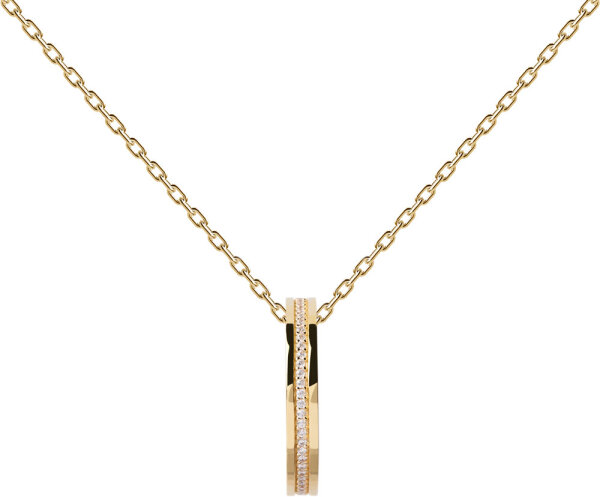 PDPAOLA Infinity CO01-437-U – halsband 925 sterlingsilver med 18K-guldplätering