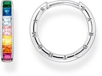 Creoler med färgade stenar – 925 sterlingsilver