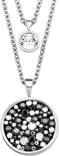 Tvåradigt halsband med runda hängen – s.Oliver Jewelry Modell: 2018567