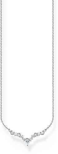 Halsband iskristaller med vita stenar – 925 sterlingsilver