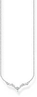 Halsband iskristaller med vita stenar – 925...