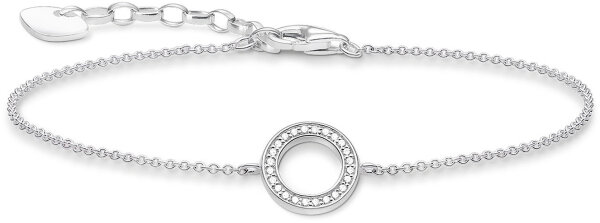 Armband med cirkel och stenar – 925 sterlingsilver