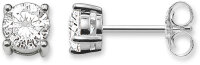 Stiftörhängen med vit sten – 925...