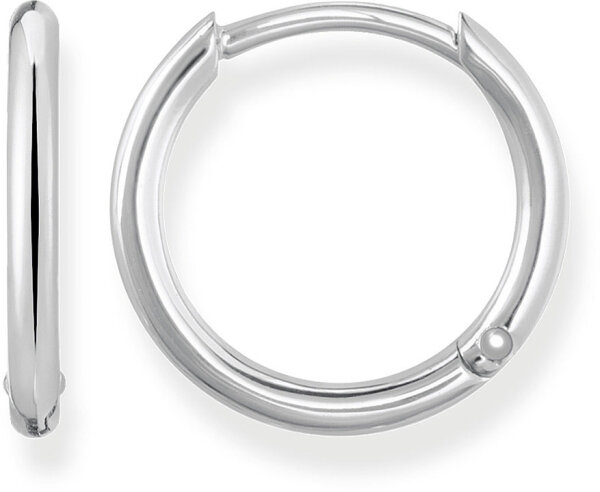 Små silverfärgade ringörhängen – 925 sterlingsilver