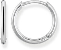 Små silverfärgade ringörhängen...