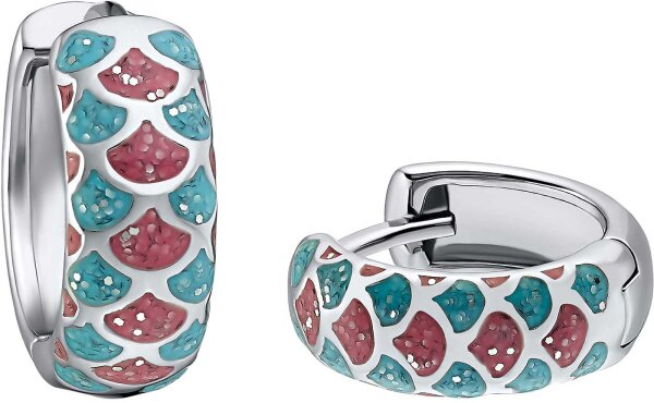 Prinzessin Lillifee 2031158 ringörhängen i rosa/ljusblå emalj