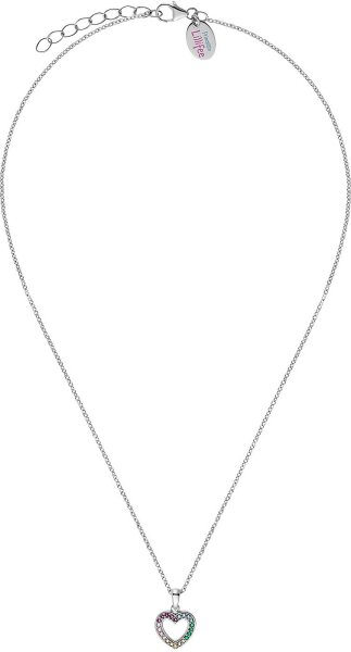 Prinzessin Lillifee 2031167 halsband med hjärthänge och stenar