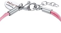 Prinzessin Lillifee 2034000 textilarmband med hjärtan i rostfritt stål