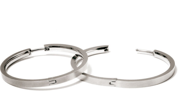 Satin- och borstad finish-örhängen – Boccia Jewelry Modell: 0516-01