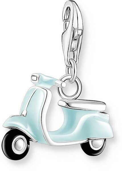 3D-vespa vintage-berlock – 925 sterlingsilver
