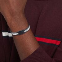 Länkarmband i rostfritt stål silver/svart - Tommy Hilfiger Modell: 2790503