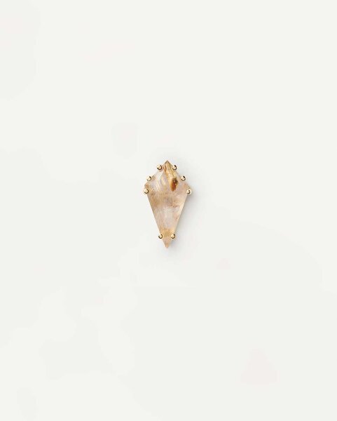 Akiro enkelörhänge med ädelsten - 18K guldplätering