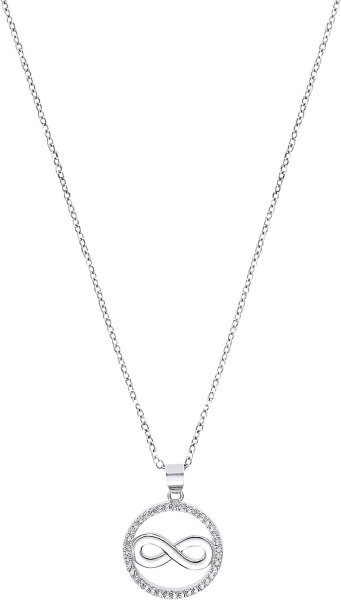 Halsband med hänge infinity i en cirkel - s.Oliver Jewelry Modell: 2032567