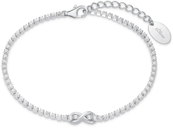 Tennisarmband med infinity-hänge - s.Oliver Jewelry Modell: 2034964