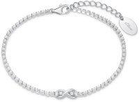 Tennisarmband med infinity-hänge - s.Oliver Jewelry...