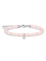 Charm-armband med rosenkvartsbeads - Thomas Sabo Modell:...