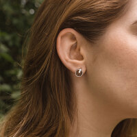 Opacity örhängen runda med träelement - Holzkern Modell: Jewelry