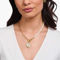Collier av kedja och pärlor med två lås - Thomas Sabo Modell: KE2193-167-14