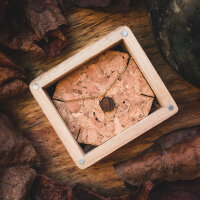 Facade halsband med fyrkantigt träelement-hänge - Holzkern Modell: Jewelry