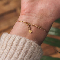 Facade armband med fyrkantigt träelement-hänge - Holzkern Modell: Jewelry