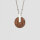 Opacity halsband med runt träelement-hänge - Holzkern Modell: Jewelry