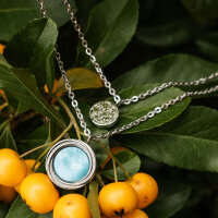 Zendala layering-halsband med pärlemor/silver -...