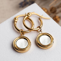 Zendala hängörhängen med runt hänge - Holzkern Modell: Jewelry