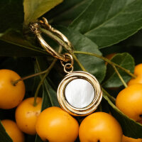 Zendala hängörhängen med runt hänge - Holzkern Modell: Jewelry