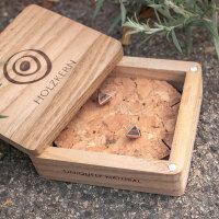 Scale stiftörhängen i triangelform - Holzkern Modell: Jewelry