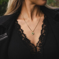 Stencil halsband med runt hänge - Holzkern Modell: Jewelry