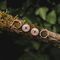 Stencil hängörhängen med runt hänge - Holzkern Modell: Jewelry