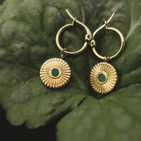 Stencil hängörhängen med runt hänge -...